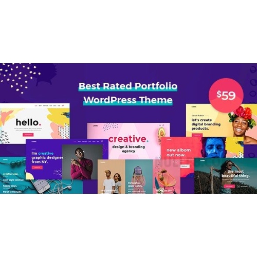 Leedo – Modern, Colorful & Creative Portfolio WordPress Theme at $3.49 ...
