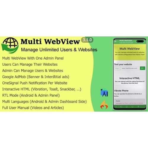 Multi WebView + Admin Panel at $3.49 only - WPSHOP