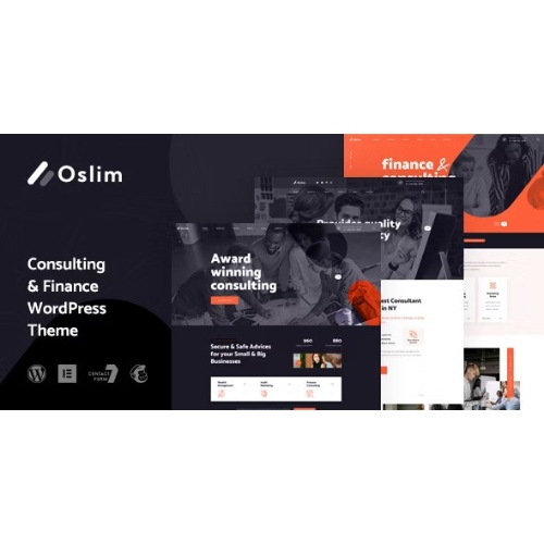 Oslim - Consulting & Finance WordPress Theme at $3.49 only - WPSHOP
