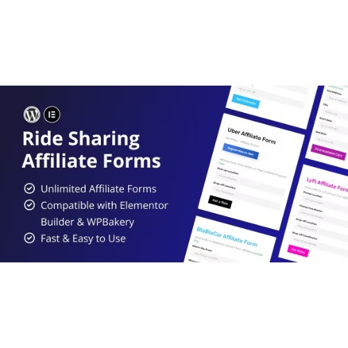 Ride Sharing Affiliate Forms At 3 49 Only Wpshop Ride Sharing Affiliate Forms At 3 49 Only Wpshop