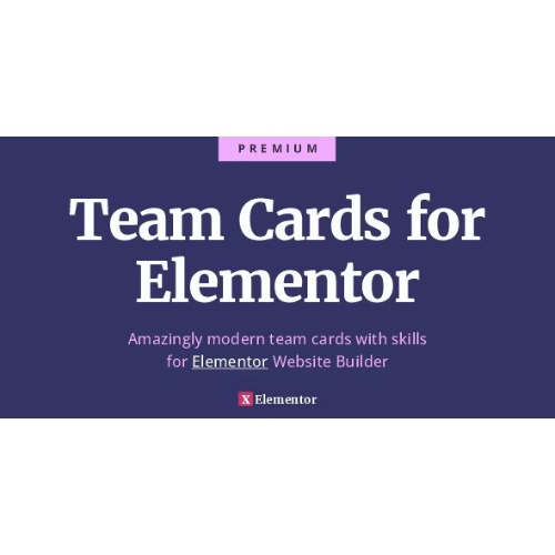 Team Image Card Team Cards for Elementor - Ultimate Team and Skills Widget Cards at $3. ...