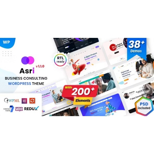 Asri - Business Consulting WordPress Theme at $3.49 only - WPSHOP