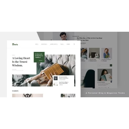 Doris - Creative WordPress Blog and Magazine Theme at $3.49 only - WPSHOP