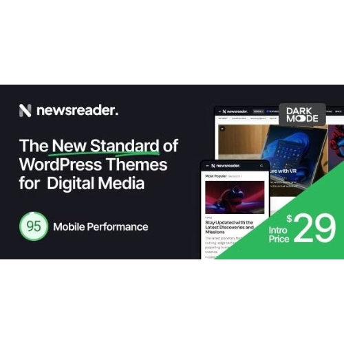 Newsreader - Revolutionary WordPress Theme for Digital Media at $3.49 ...