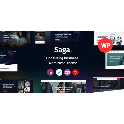 Saga - Business Consulting WordPress Theme at $3.49 only - WPSHOP