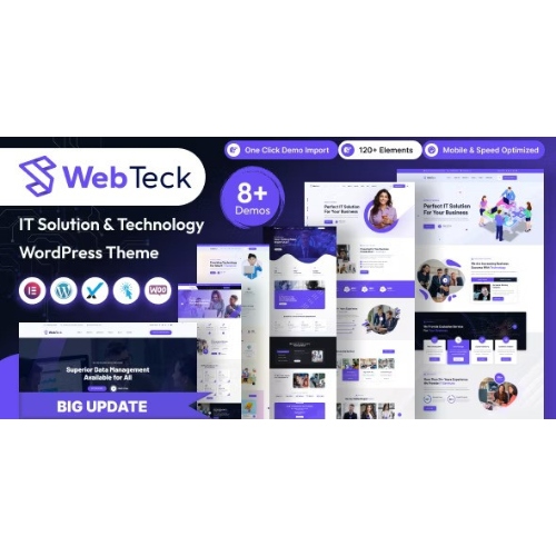Webteck – IT Solution and Technology WordPress Theme at $3.49 only - WPSHOP