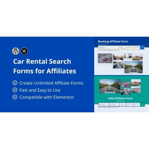 Car Rental Search Forms for Affiliates at 3.49 only