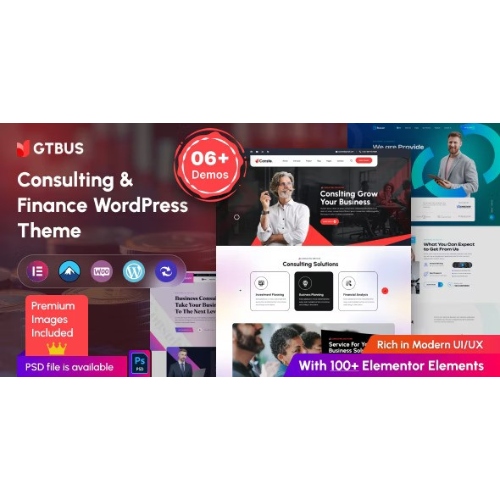 GTBUS - Consulting & Finance WordPress Theme at $3.49 only - WPSHOP