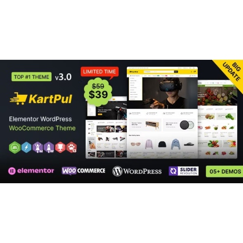 KartPul WP - Elementor Multi-purpose WooCommerce Theme at $3.49 only ...