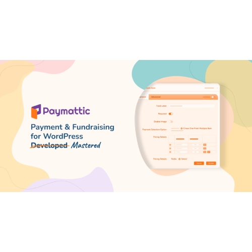 Paymattic Pro – WordPress Payment and Donation at $3.49 only - WPSHOP