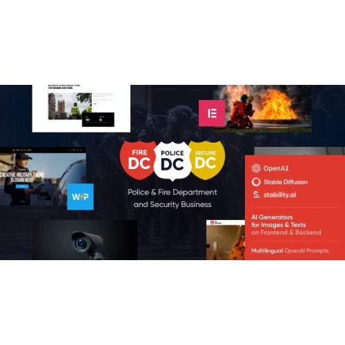 Police Department - Fire & Security Theme at $3.49 only - WPSHOP
