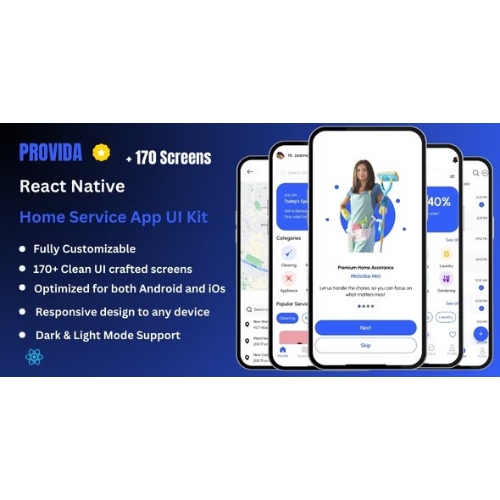 Provida Pro - Home Service & House Cleaning React Native Expo Ui Kit at ...
