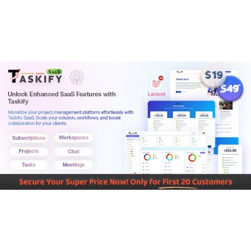 Taskify Meaning Taskify SaaS - Project Management System in Laravel at $3.49 only - WPSHOP