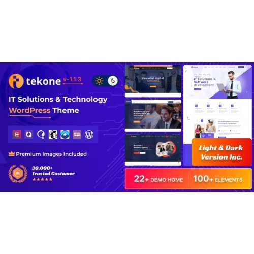 Tekone - IT Solutions & Technology WordPress Theme at $3.49 only - WPSHOP