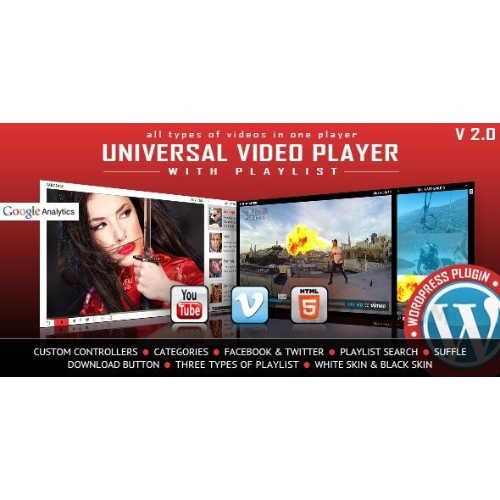 Universal Video Player - WordPress Plugin at $3.49 only - WPSHOP