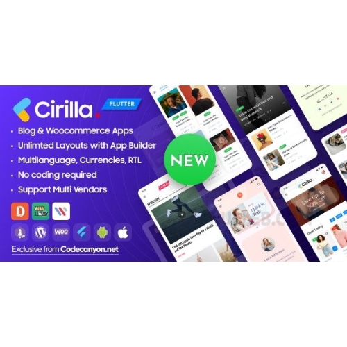 Cirilla - Multipurpose Flutter App For Wordpress & Woocommerce at $3.49 ...