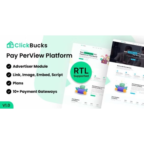 ClickBucks - Pay Per View Platform at $3.49 only - WPSHOP