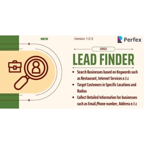 Google Lead Finder Module For Perfex Crm At 3 49 Only Wpshop Google Lead Finder Module For Perfex Crm At 3 49 Only Wpshop