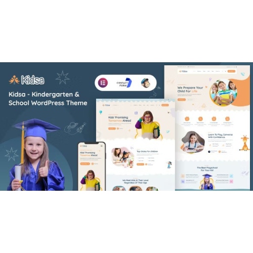 Kidsa - Kindergarten & School WordPress Theme at $3.49 only - WPSHOP