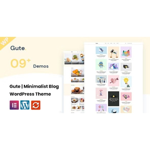 Gute | Minimalist Blog WordPress Theme at $3.49 only - WPSHOP