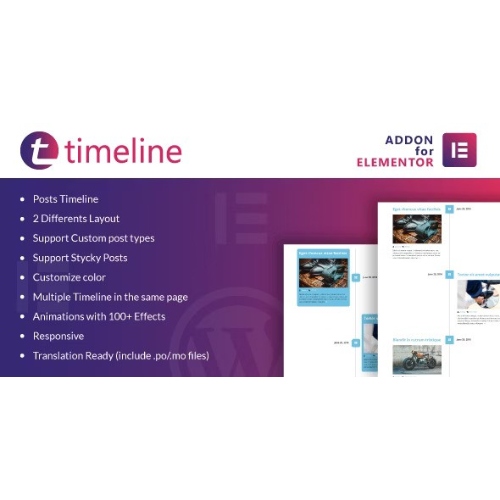 Timeline for Elementor WordPress Plugin at $3.49 only - WPSHOP