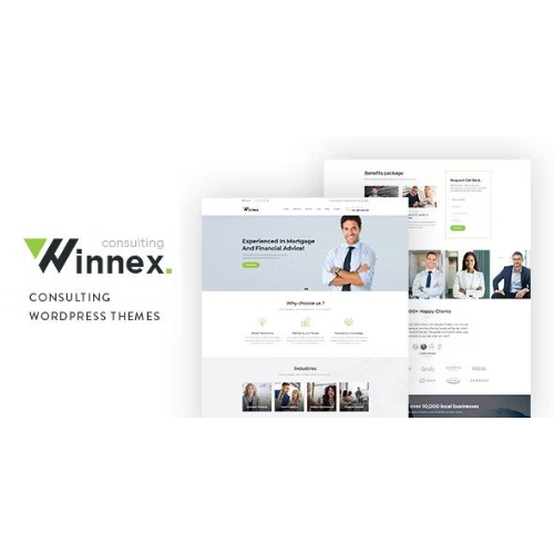 Winnex - Business Consulting WordPress Themes at $3.49 only - WPSHOP