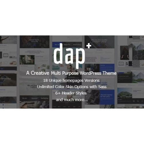 Dap - Creative MultiPurpose WordPress Theme at $3.49 only - WPSHOP