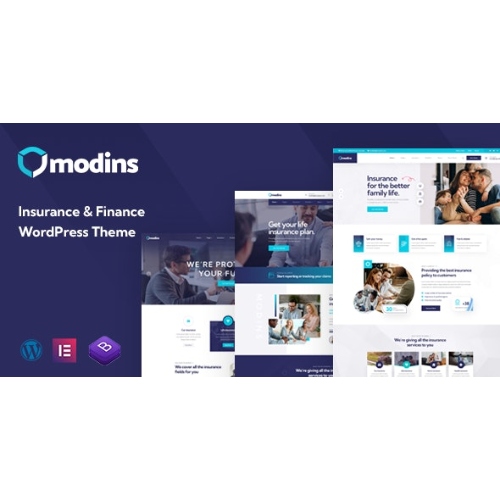 Modins - Insurance & Finance WordPress Theme at $3.49 only - WPSHOP