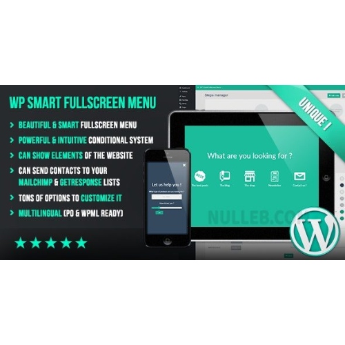 WP Smart Fullscreen Menu at $3.49 only - WPSHOP
