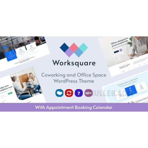 Worksquare - Coworking and Office Space WordPress Theme at $3.49 only ...
