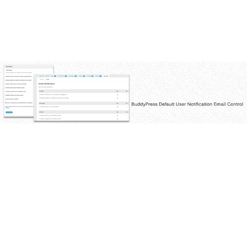BuddyPress Default Email Notification Settings Control at $3.49 only ...