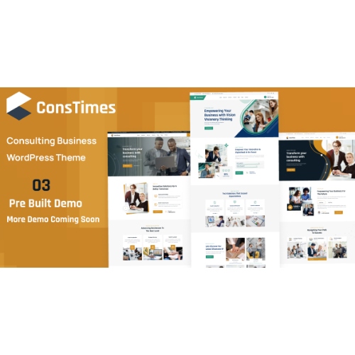 ConsTimes - Consulting Business WordPress Theme at $3.49 only - WPSHOP