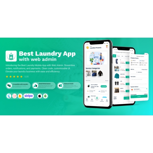 Laundry Flutter App with Admin panel | laundry booking system | Quick ...