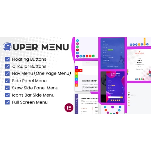 Super Floating and Fly Menu - Sticky, side, one page navigator, off ...