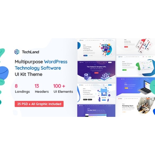 Techland - Multipurpose Technology WordPress Theme at $3.49 only - WPSHOP