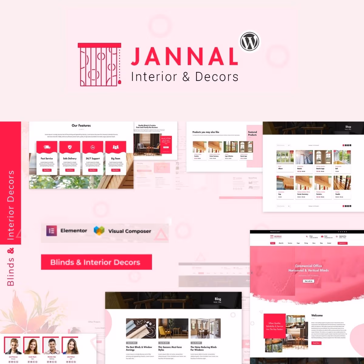Jannal - Curtains & Doors WordPress Theme