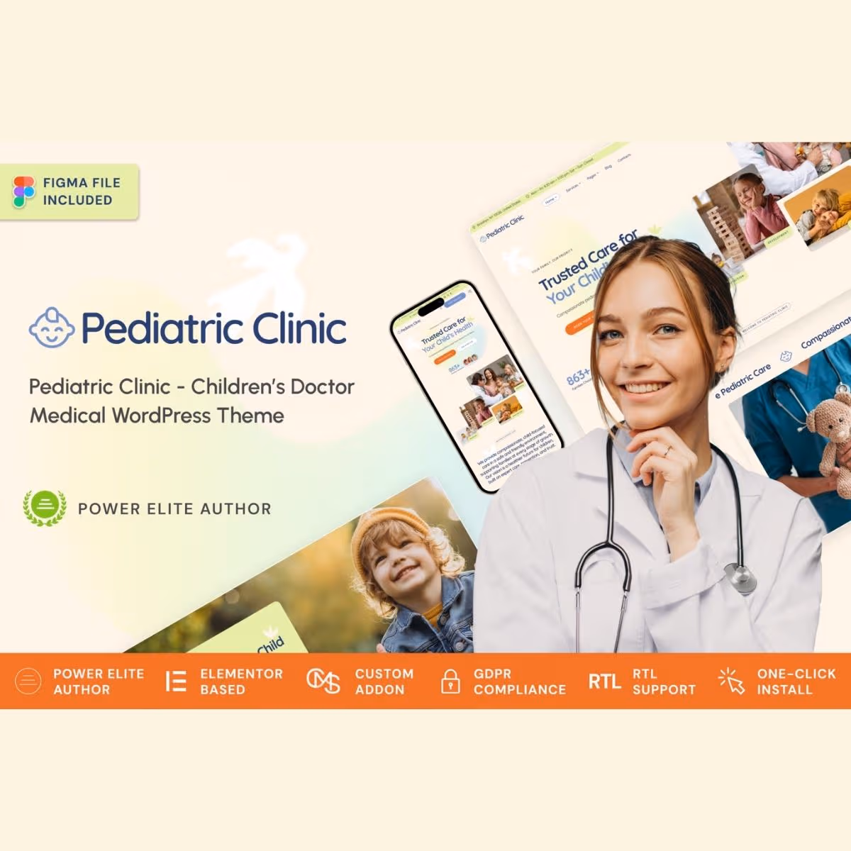 Pediatric Clinic - Children’s & Family Doctor Medical WordPress Theme
