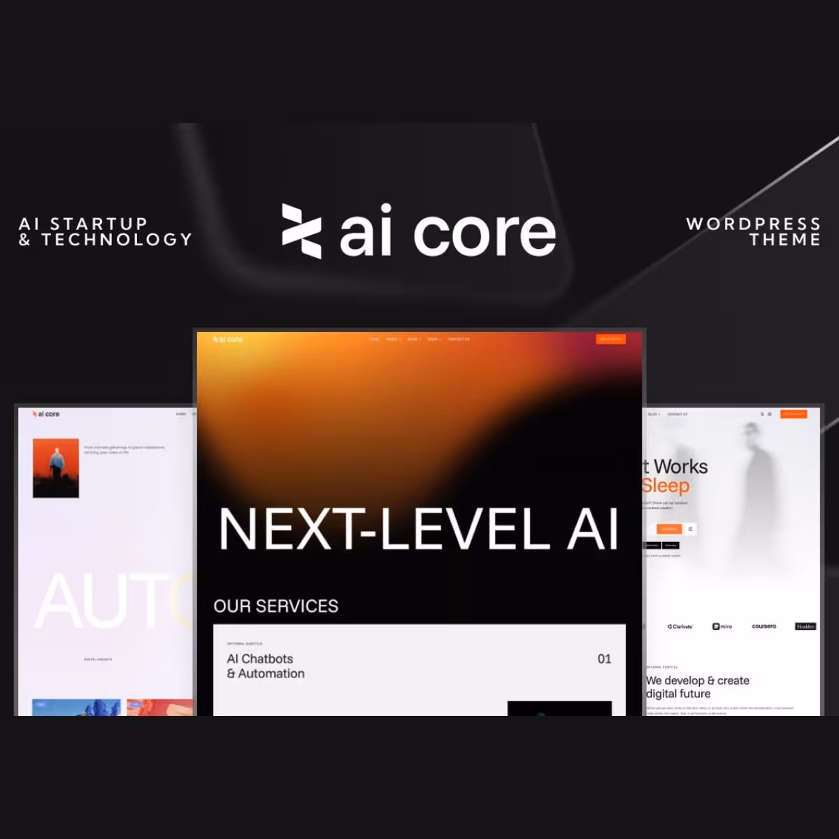 AI Core - AI Startup & Technology WordPress Theme