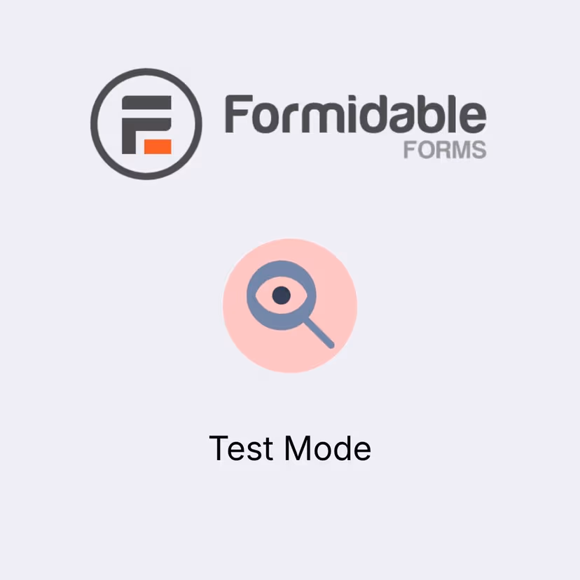 Formidable Forms - Test Mode