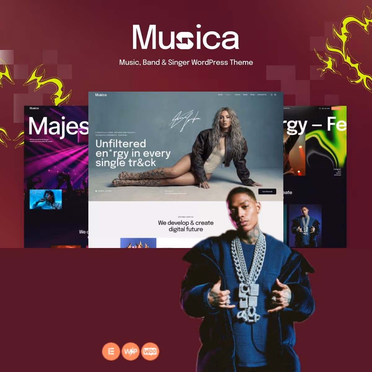 Muzica - Music, Band & Singer WordPress Theme