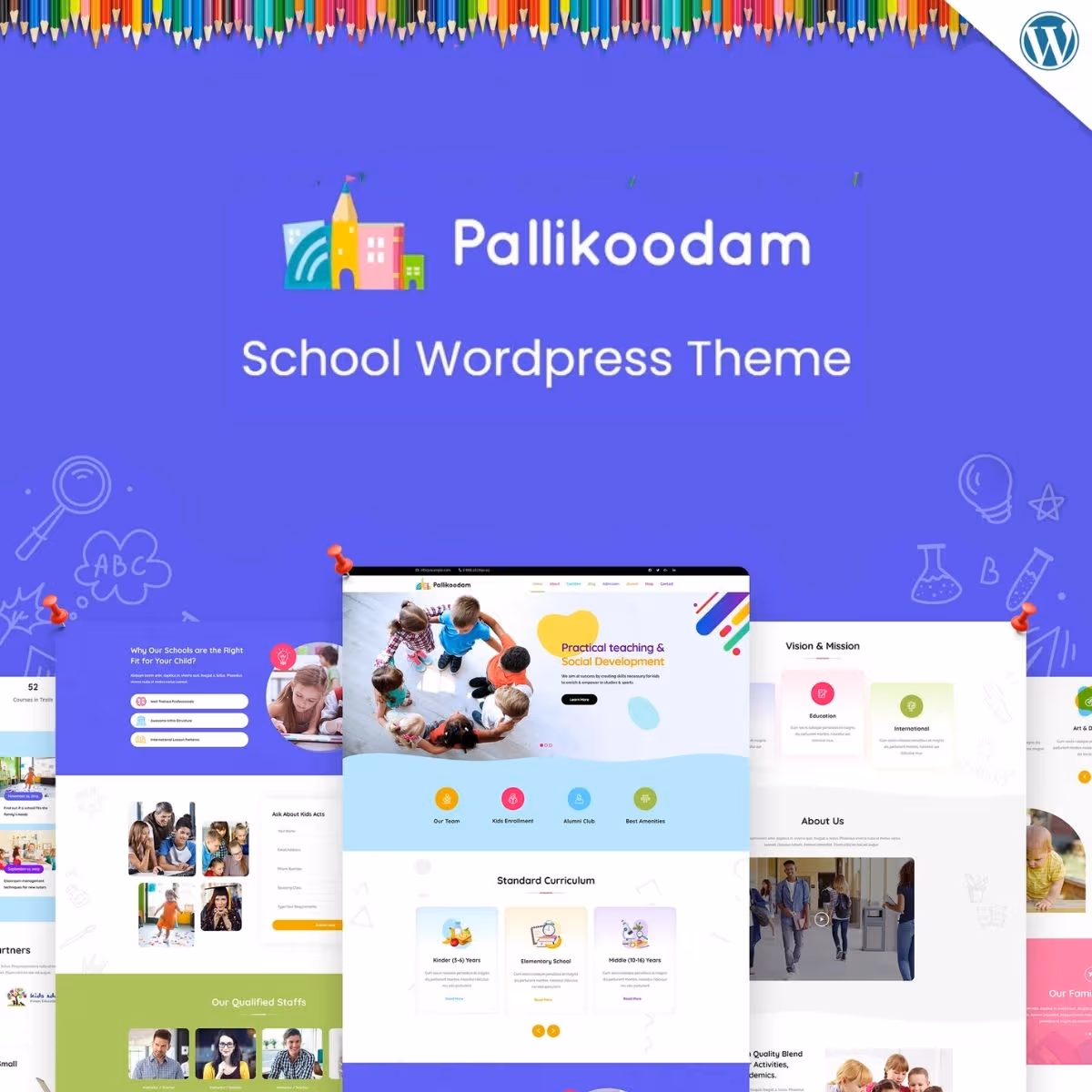 Pallikoodam - School WordPress Theme