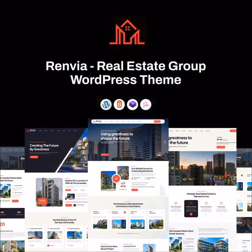 Renvia - Real Estate Group WordPress Theme