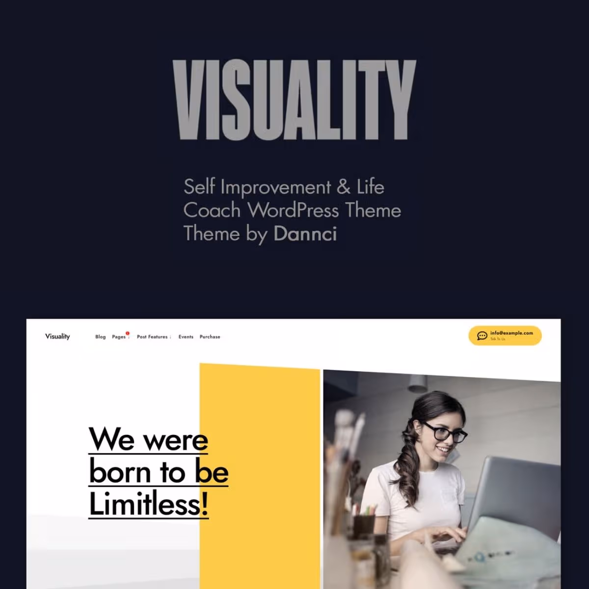 Visuality - Self Improvement & Life Coach WordPress Theme