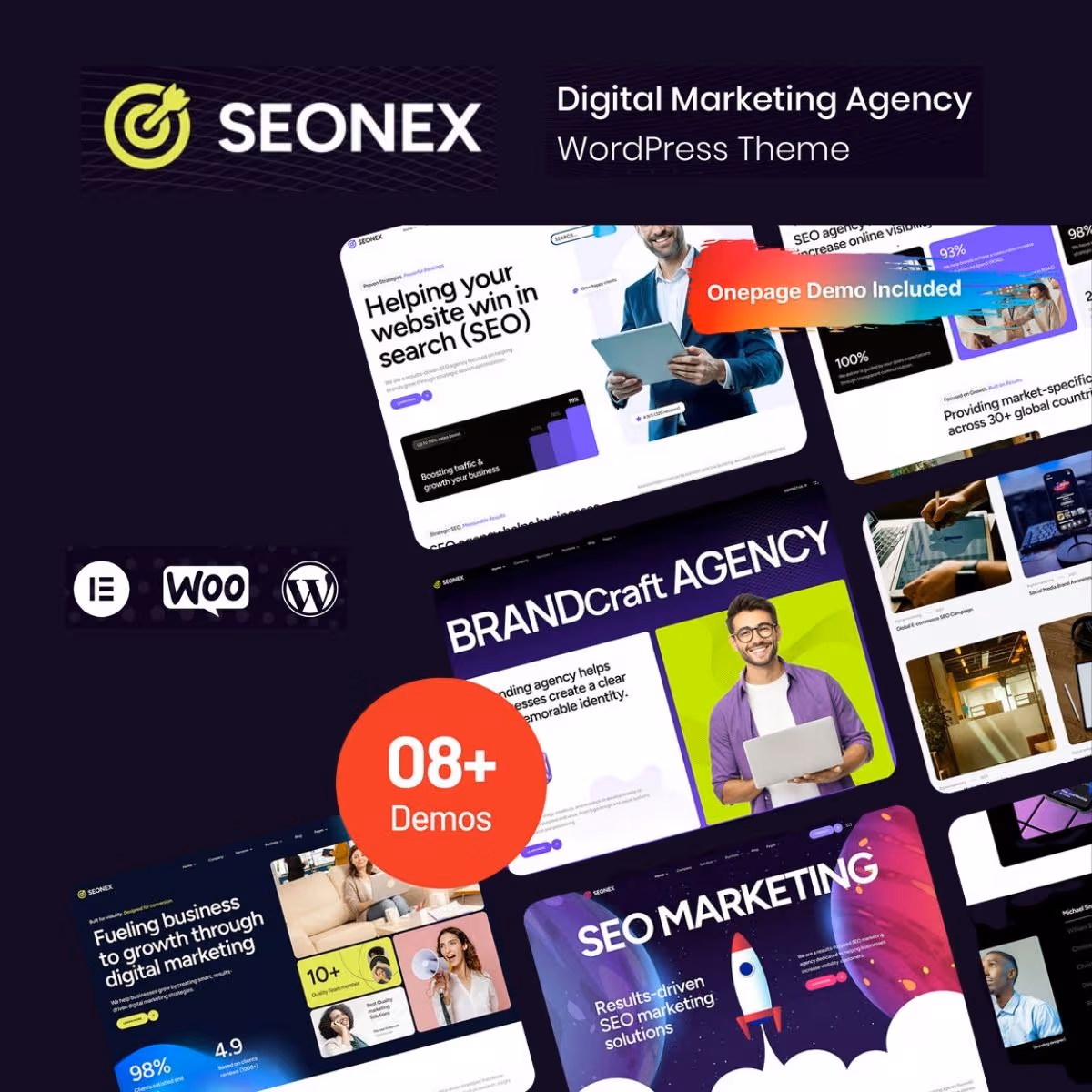 Seonex - Digital Marketing Agency WordPress Theme