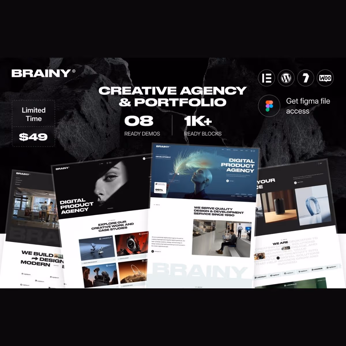 Brainy – Creative Agency & Startup WordPress Theme