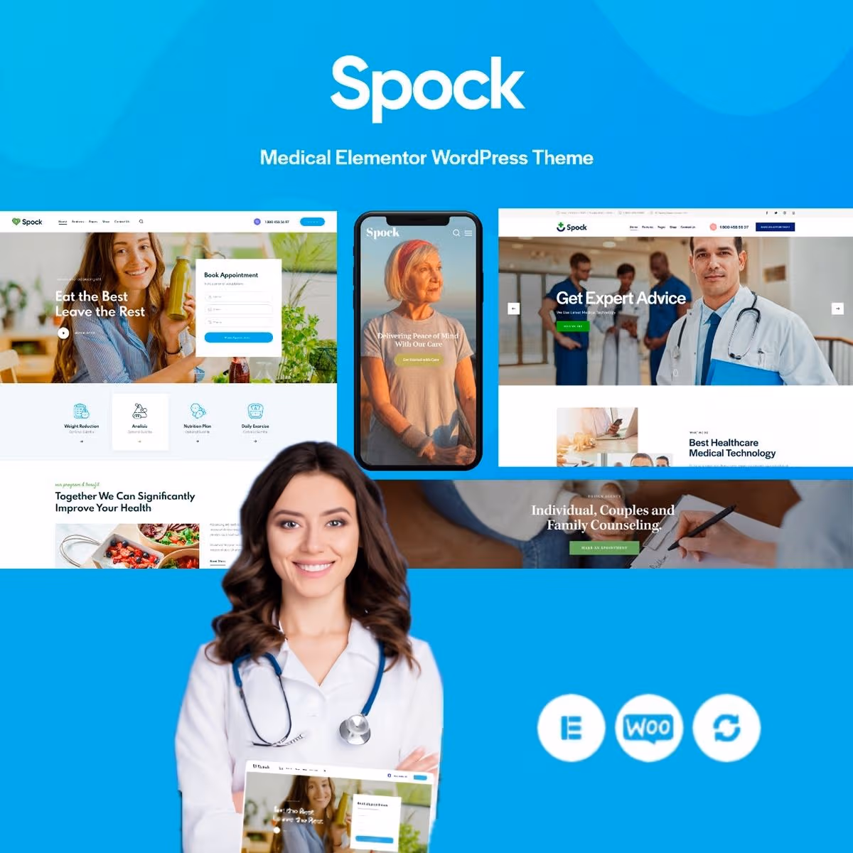 Spock - Medical Doctor Dentist & Beauty WordPress Theme