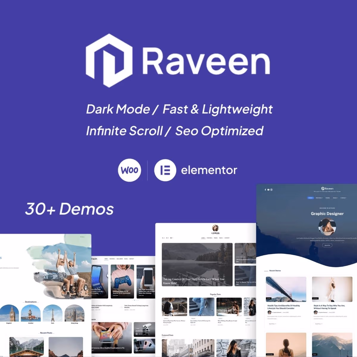 Raveen | Personal Blog & Magazine WordPress Theme