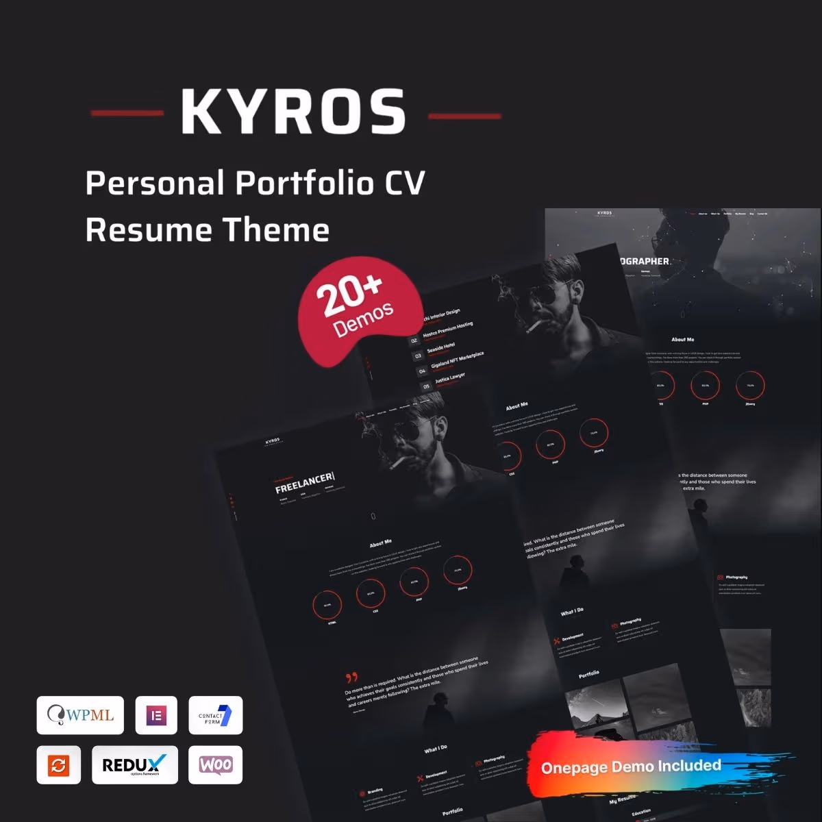 Kyros - Personal Portfolio CV Resume Theme