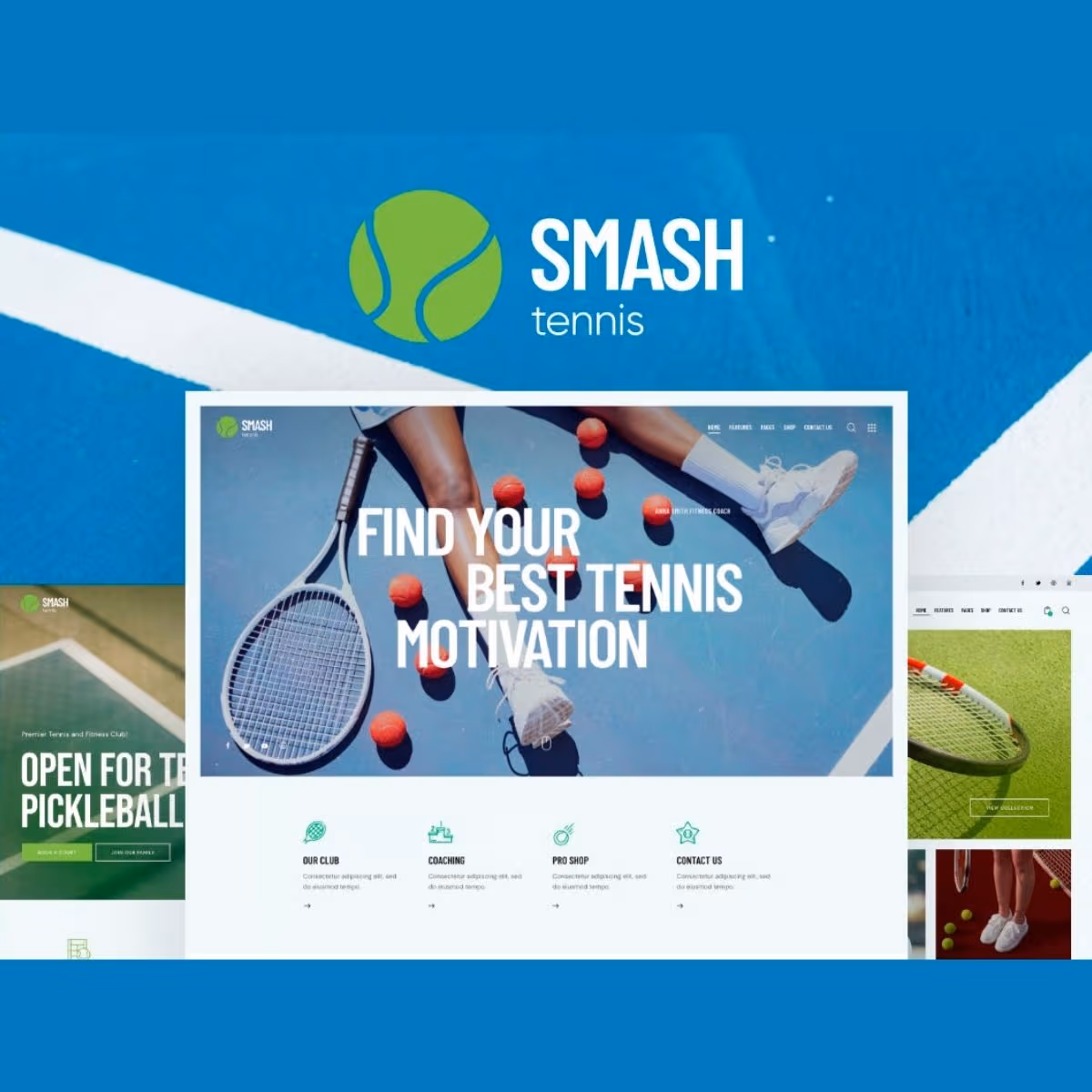 Smash - Padel, Squash & Tennis WordPress Theme