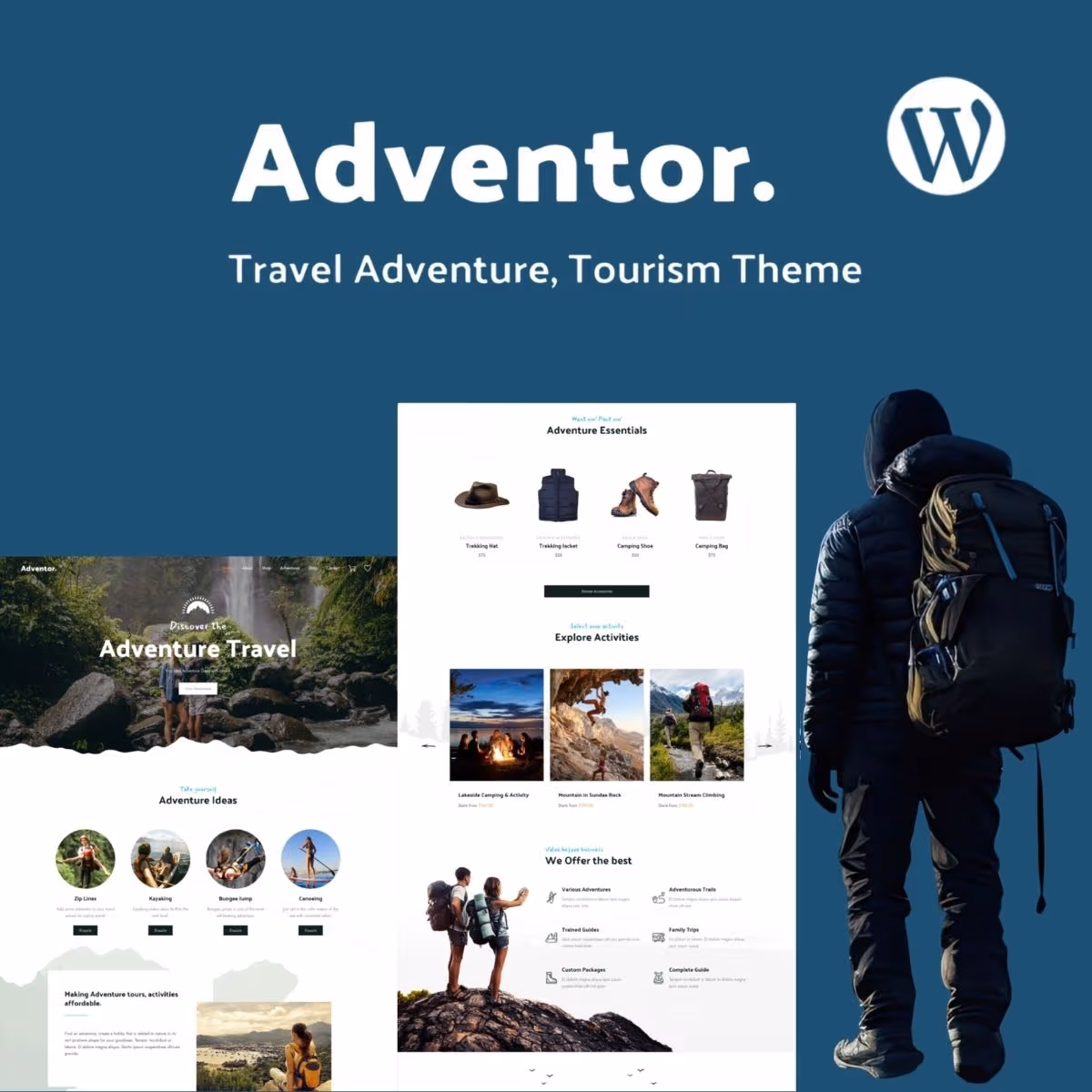 Adventor - Travel Adventure, Tourism WordPress Theme